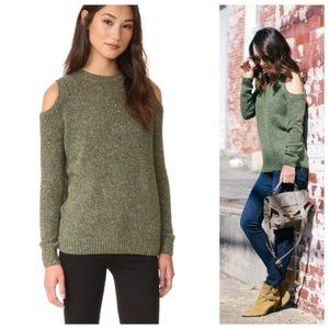Rebecca Minkoff Page Cold Shoulder Wool Sweater